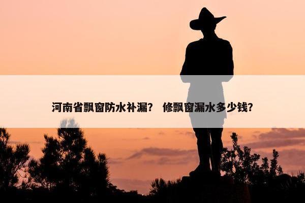 河南省飘窗防水补漏？ 修飘窗漏水多少钱？