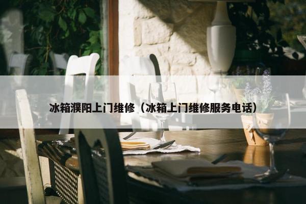 冰箱濮阳上门维修（冰箱上门维修服务电话）