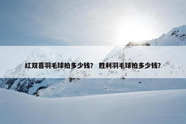 红双喜羽毛球拍多少钱？ 胜利羽毛球拍多少钱？