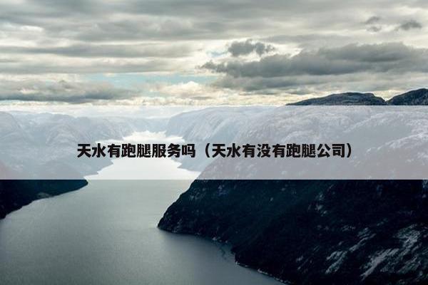 天水有跑腿服务吗（天水有没有跑腿公司）