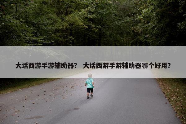 大话西游手游辅助器？ 大话西游手游辅助器哪个好用？