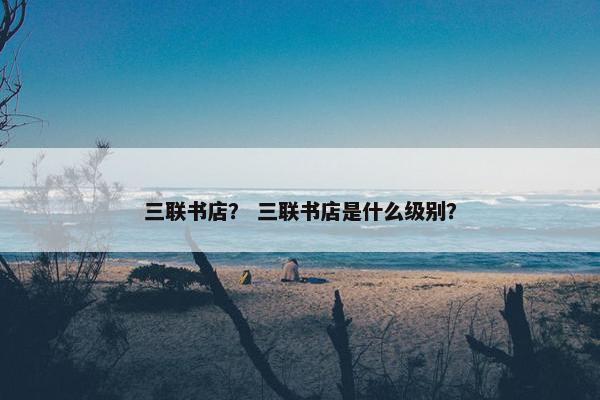 三联书店？ 三联书店是什么级别？