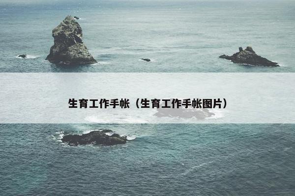 生育工作手帐（生育工作手帐图片）