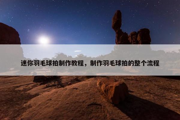 迷你羽毛球拍制作教程，制作羽毛球拍的整个流程