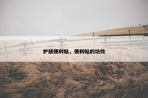 护肤便利贴，便利贴的功效