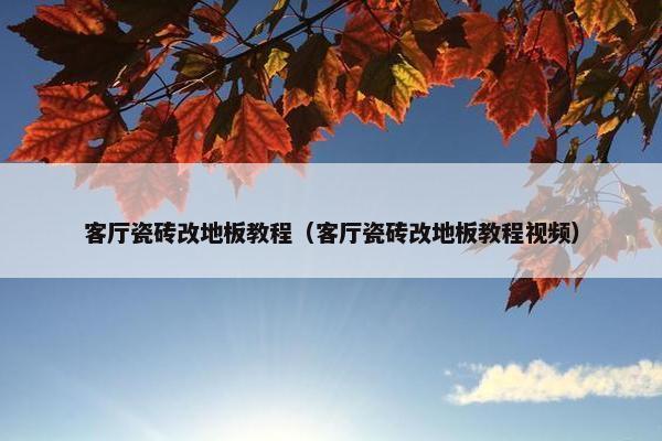 客厅瓷砖改地板教程（客厅瓷砖改地板教程视频）