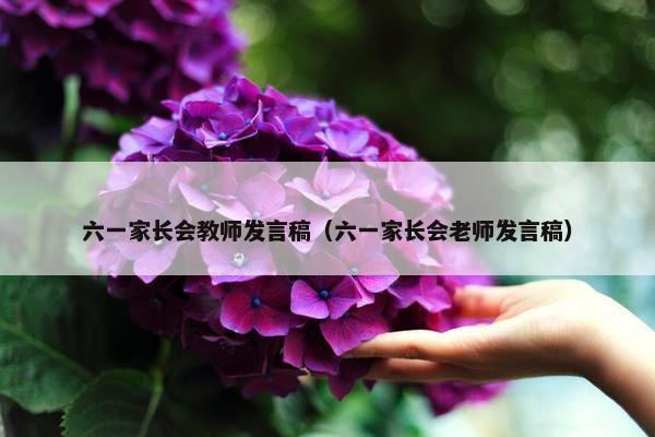 六一家长会教师发言稿（六一家长会老师发言稿）