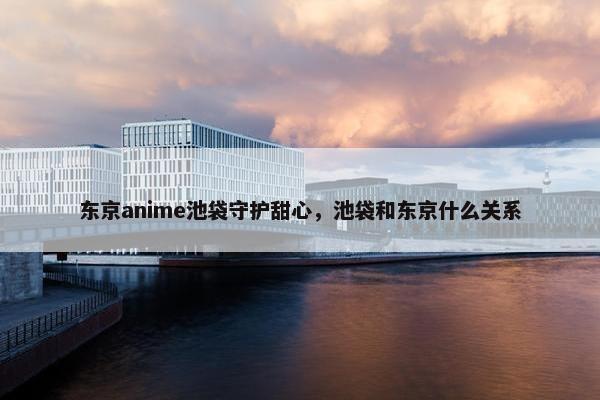 东京anime池袋守护甜心，池袋和东京什么关系