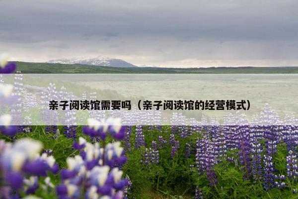 亲子阅读馆需要吗（亲子阅读馆的经营模式）