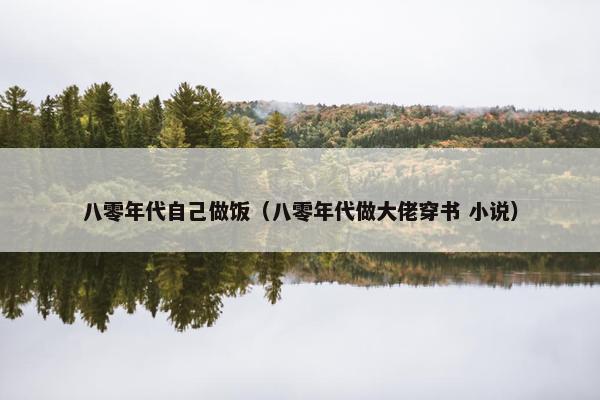 八零年代自己做饭（八零年代做大佬穿书 小说）
