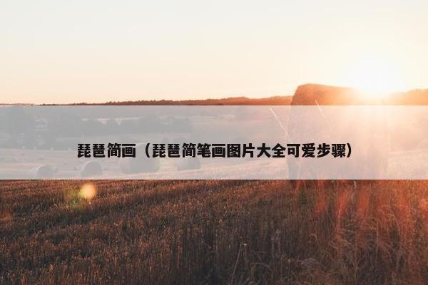 琵琶简画（琵琶简笔画图片大全可爱步骤）