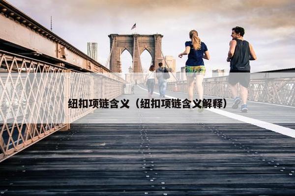 纽扣项链含义（纽扣项链含义解释）