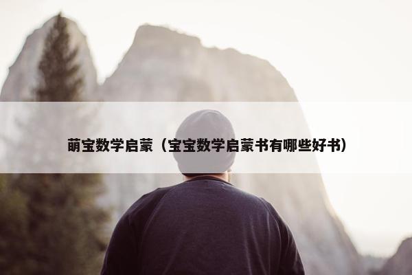萌宝数学启蒙（宝宝数学启蒙书有哪些好书）
