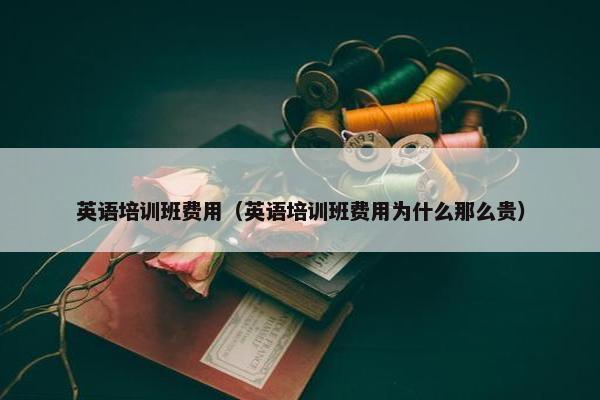 英语培训班费用（英语培训班费用为什么那么贵）