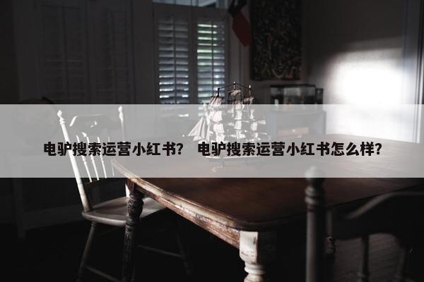 电驴搜索运营小红书？ 电驴搜索运营小红书怎么样？
