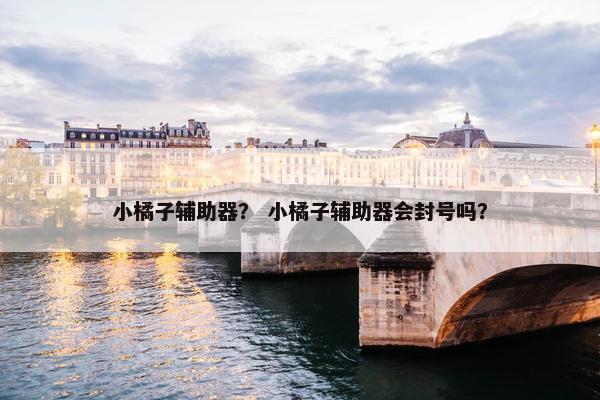 小橘子辅助器？ 小橘子辅助器会封号吗？