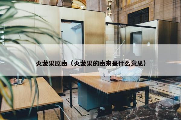 火龙果原由（火龙果的由来是什么意思）