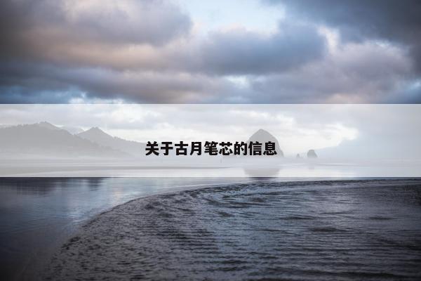 关于古月笔芯的信息