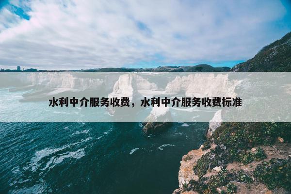 水利中介服务收费，水利中介服务收费标准