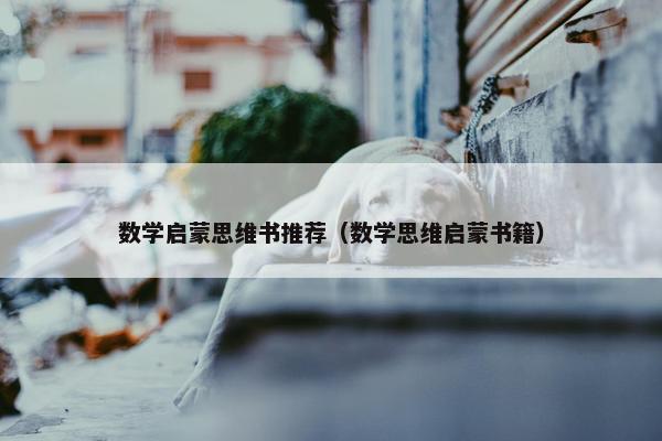 数学启蒙思维书推荐（数学思维启蒙书籍）