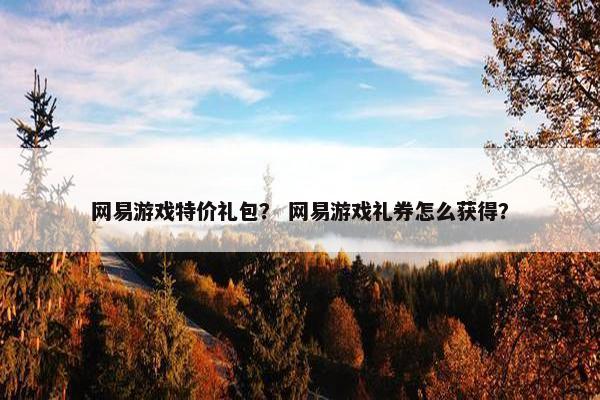 网易游戏特价礼包？ 网易游戏礼券怎么获得？