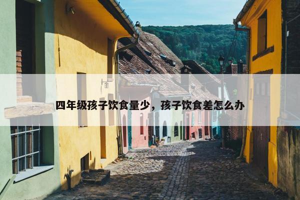 四年级孩子饮食量少，孩子饮食差怎么办