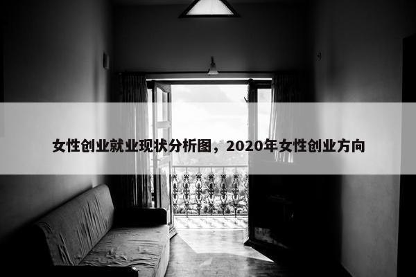女性创业就业现状分析图，2020年女性创业方向