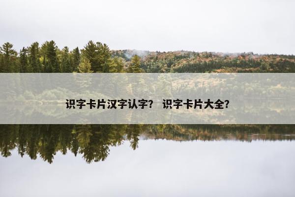 识字卡片汉字认字？ 识字卡片大全？