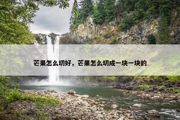 芒果怎么切好，芒果怎么切成一块一块的