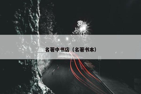 名著中书店（名著书本）