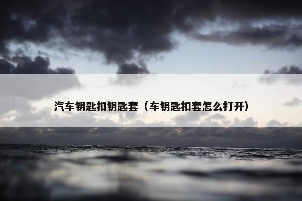 汽车钥匙扣钥匙套（车钥匙扣套怎么打开）