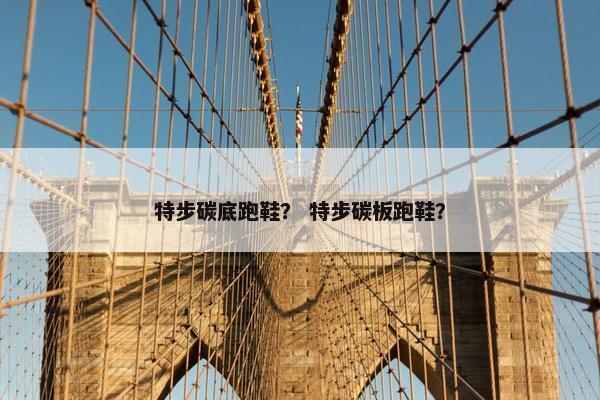 特步碳底跑鞋？ 特步碳板跑鞋？