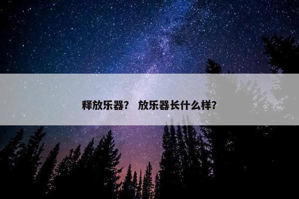 释放乐器？ 放乐器长什么样？