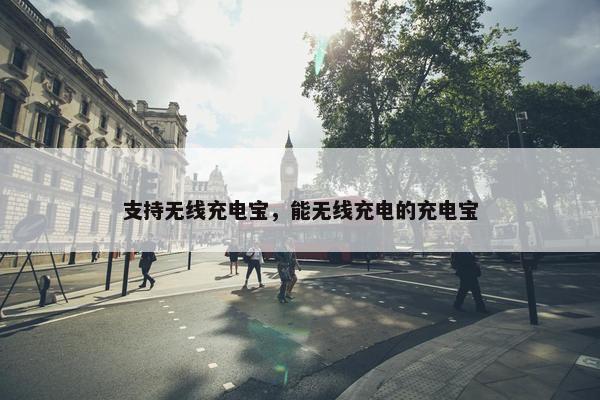 支持无线充电宝，能无线充电的充电宝