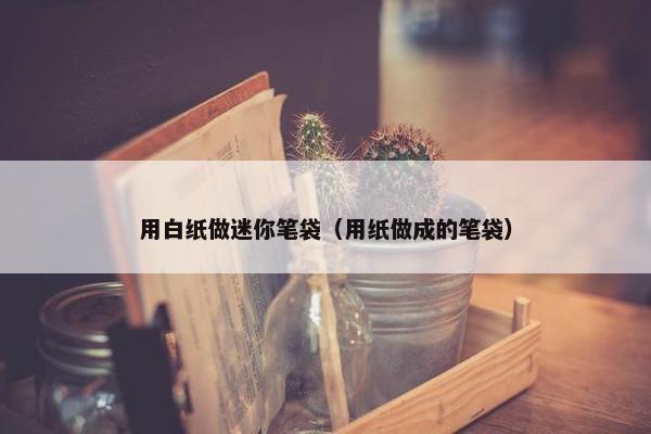 用白纸做迷你笔袋（用纸做成的笔袋）