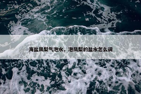 海盐凤梨气泡水，泡凤梨的盐水怎么调
