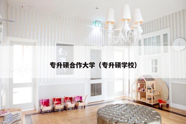 专升硕合作大学（专升硕学校）